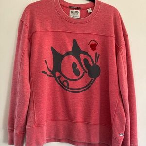 Felix x Scotch & Soda Burnout Appliqué & Graphic Sweatshirt